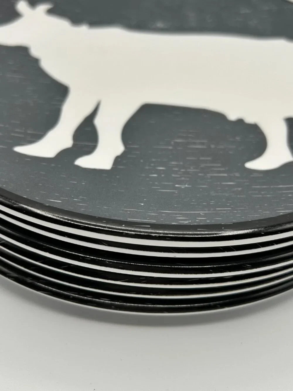 Melamine Cow Plates Set of 6 Target